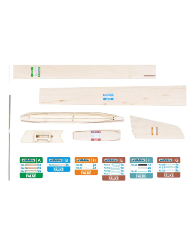 Planeur RC petit Falke 1240 mm Kit Kavan KAV02.4316