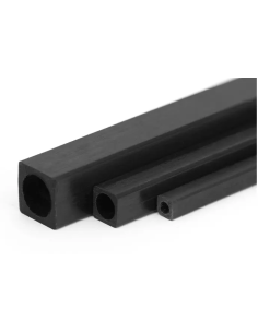 Tube carré rond Carbone 5x5/4 mm x 1M Kavan Futurheli distribution