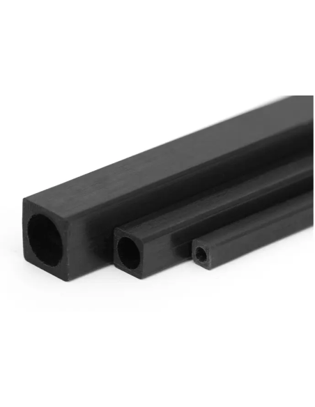 Tube carré rond Carbone 5x5/4 mm x 1M Kavan Futurheli distribution
