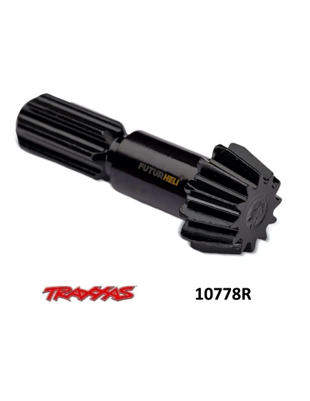 Pignon d'attaque en acier diff avant Traxxas 10778R futurheli