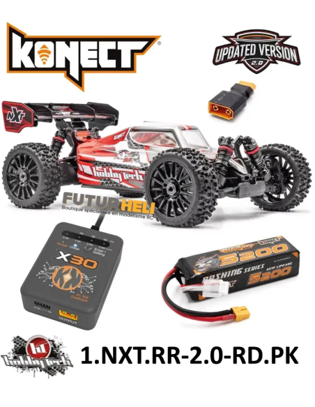 Hobbytech Spirit NXT EVO RR 2.0 Brushless rouge Complète futurheli RC