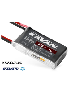Batterie lipo 450 Mah 3S 11,1v 30/30C Kavan KAV33.7106