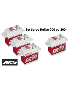 Set de servo Helico MKS pour Classe 700 à 800 futurheli