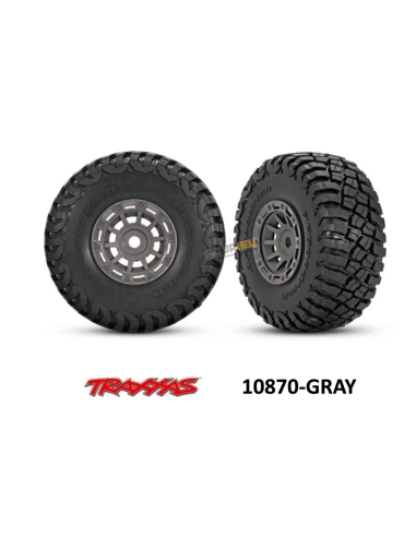 Traxxas futurheli Roue Mini-Slash BFG monté collé (x2) Traxxas 10870-GRAY