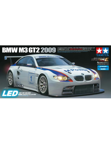 Bmw M3 GT2 2009 TT-01E 1/10 ème Tamiya 58449 +LED
