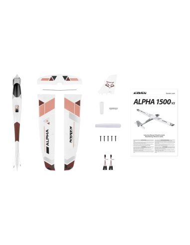 Motoplaneur Alpha V2 1500 mm complet avec Radio Kavan KAV02.8076V2RTF