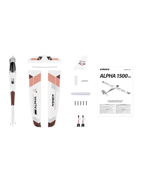 Motoplaneur Alpha V2 1500 mm complet avec Radio Kavan KAV02.8076V2RTF