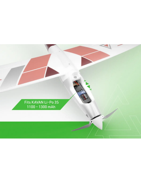 Motoplaneur Alpha V2 1500 mm complet avec Radio Kavan KAV02.8076V2RTF