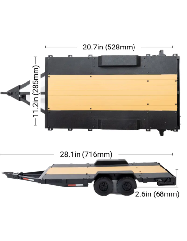 Remorque Axial dimensions futurheli RC