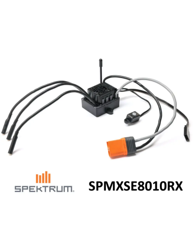 ESC 80A Brushless 3S + récepteur SLT Spektrum SPMXSE8010RX futurheli .