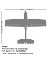 Aéroscout S2 (env 1,1m) RTF + Radio + Simulateur ABZ380002 - vue 3