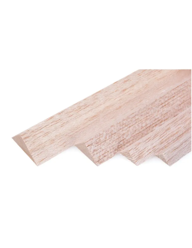 Baguette balsa triangulaire brun 20x20 long 1m futurheli Balsa premier choix .