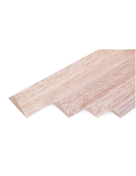 Baguette balsa triangulaire brun 20x20 long 1m futurheli Balsa premier choix .