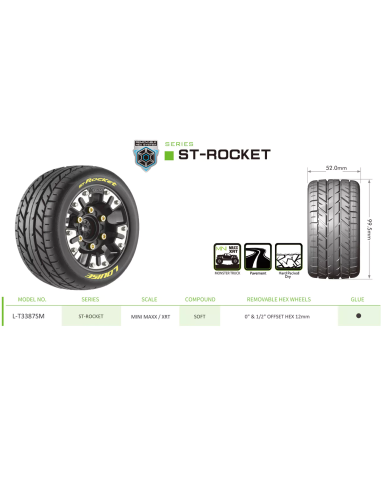Roues St Rocket Louise RC MiniMaxx /XRT