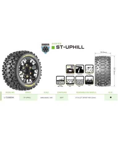 Roues St UpHill  Louise RC MiniMaxx /XRT LR-T3388SM
