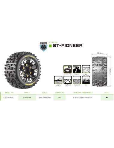 Roues St Pioneer  Louise RC MiniMaxx /XRT LR-T3389SM
