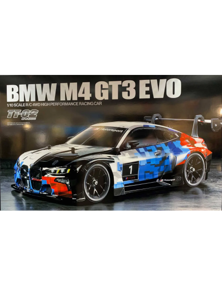 Bmw M4 GT3 Evo TT-02 1/10 ème RC Tamiya 58751
