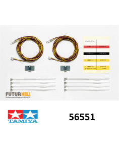 Tamiya 56551 leds jaunes cable long futurheli RC Camion 74 .