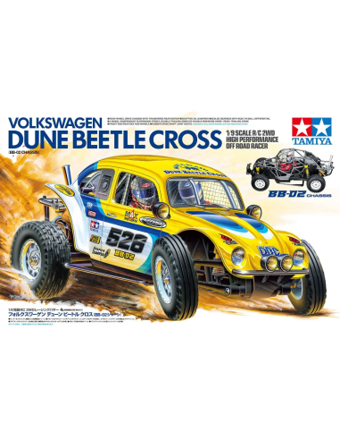 Tamiya VW Dune Beetle cross Châssis BB02 Ref 58757