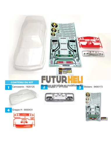 Tamiya Lot Carrosserie BMW M3 futurheli distribution Tamiya France