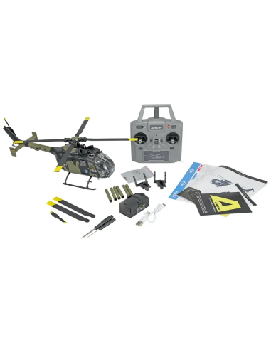 Kit avec radio helico Bo 105