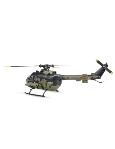 BO105 Militaire Brushless 6 canaux complet avec radio batterie