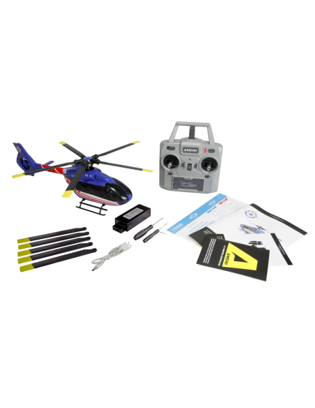Helico H145 Air Luxembourg brushless complet avec radio 6 canaux