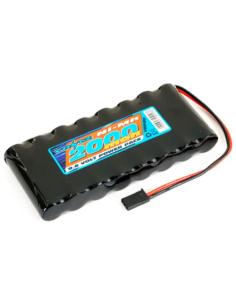 Futurheli en stock Batterie 2000 MAH NIMH 9,6v plate prise servo