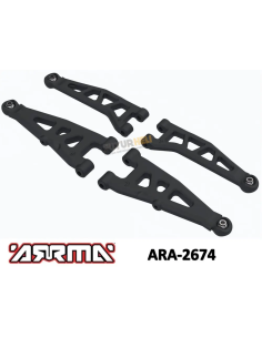 Arrma ARA-2674 bras avant supérieur et inférieur