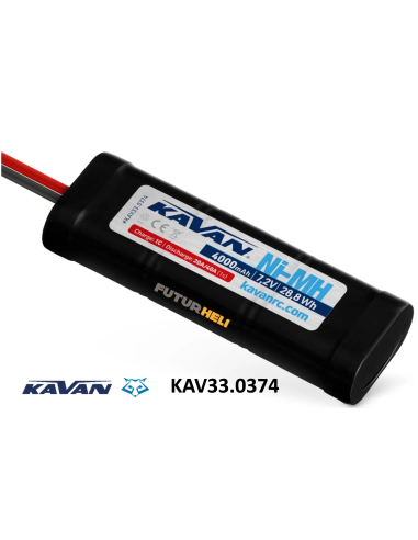 Kavan Futurheli Batterie 4000 Mah NiMH 7,2v prise Tamiya Kavan