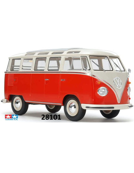 Tamiya 28101 volkswagen Type 2 Rouge/Blanc 1/24 sans colle distribution Futurheli