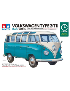Tamiya 28102 volkswagen Type 2 Bleu/Blanc 1/24 sans colle 2