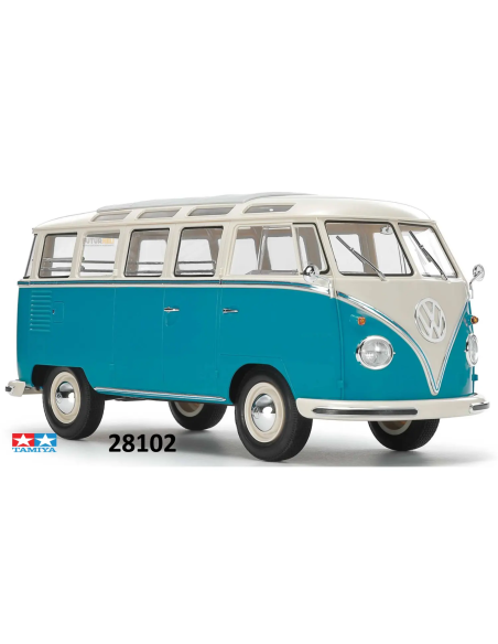 Tamiya 28102 volkswagen Type 2 Bleu/Blanc 1/24 sans colle