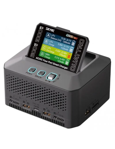 Chargeur Q500neo Quattro AC/DC Max 1000W  futurheli SkyRc