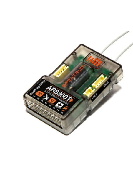 Récepteur AR8360T+ 8 voies + AS3X & Safe futurheli