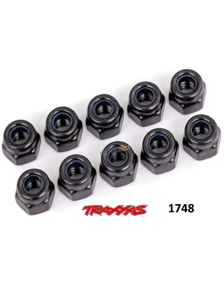 Traxxas Futurheli Ecrous Nylstop 4mm (X10) ref 1748