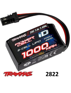 Batterie lipo 1000 Mah 2S 7,4 TRX-4M Traxxas 2822 Futurheli distribution RC 74