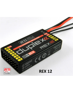 Jeti récepteur 12 voies Duplex REX  futurheli distributeur jeti