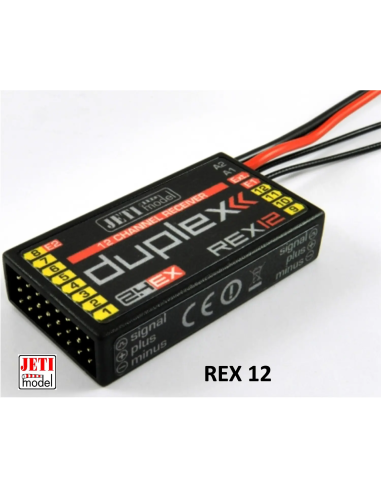 Jeti récepteur 12 voies Duplex REX  futurheli distributeur jeti