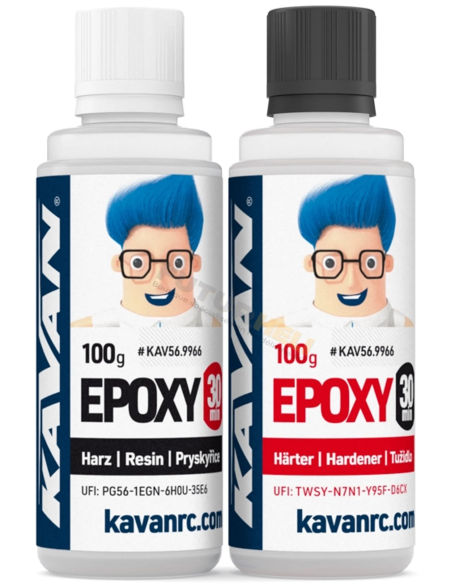 Colle Epoxy 30 min 2x100 g Kavan KAV56.9966 Futurheli