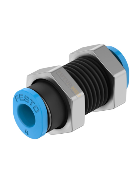 Raccord Festo 4mm passe paroi ditribué par Futurheli modelisme .