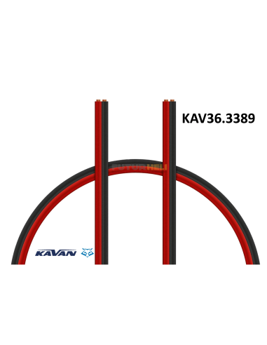 Fils cuivre 2,5 mm Souple 2m rouge + 2M noir Kavan Futurheli distribution