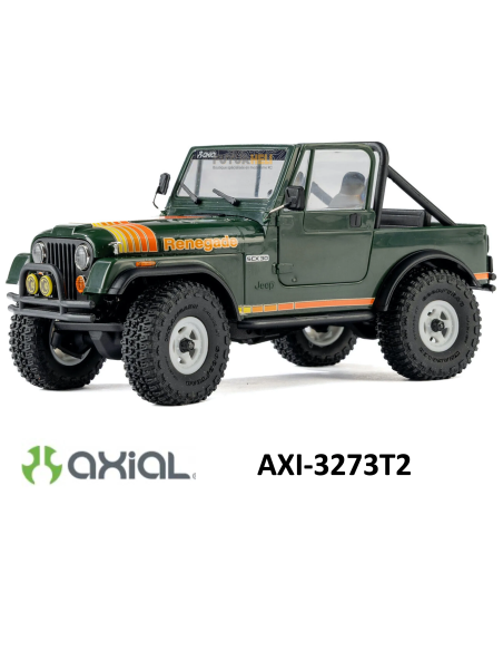 SCX30 Jeep CJ-7 4WD Complète 1/30 ème futurheli Verte AXI-3273T2 .