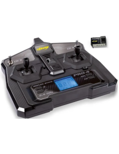 Radio 4 voies LCD Reflex stick Pro 4 Carson futurheli distribution RC France .