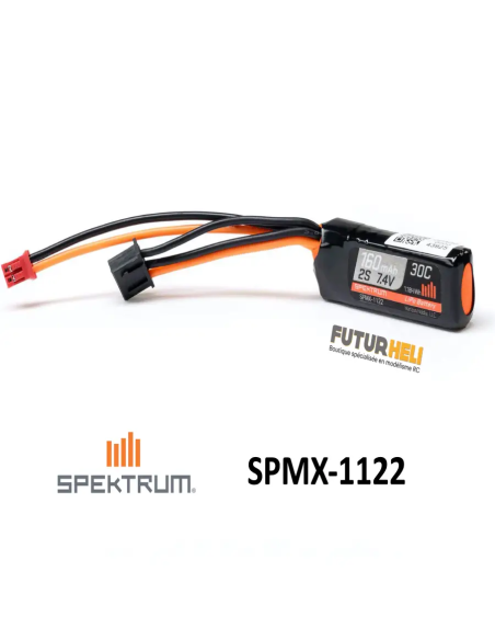 Batterie lipo 160 MAh 2S 7,4v SPMX-1122 futurheli .