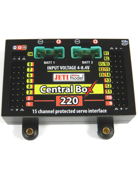 Futurhel Jeti Box 220 Jeti + 2x Rssat 2 + interrupteur RC