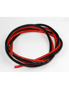 Fils silicone 6.03² 1m rouge  1m noir