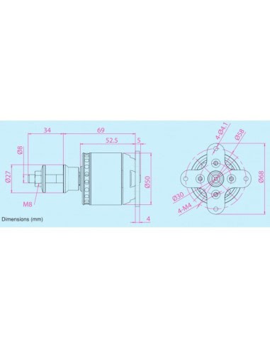 Moteur brushless OMA-5020-490  os engine