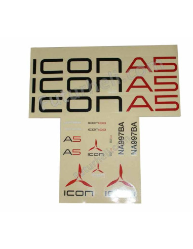 PKZ5802 Planche autocollant icon A5 Parkzone