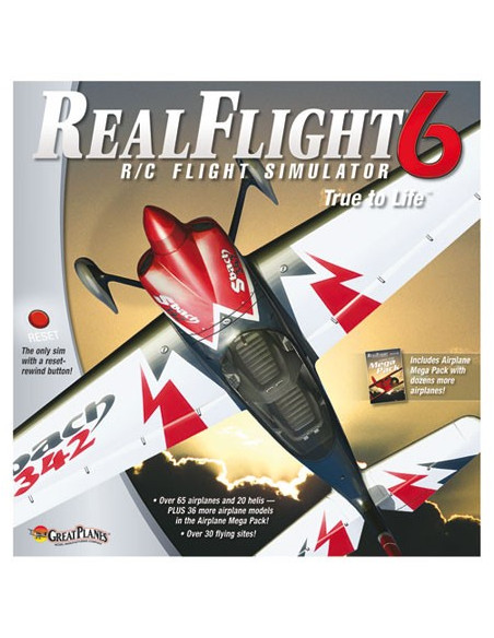 Real Flight G6 helico mode2 ( livré avec radio)